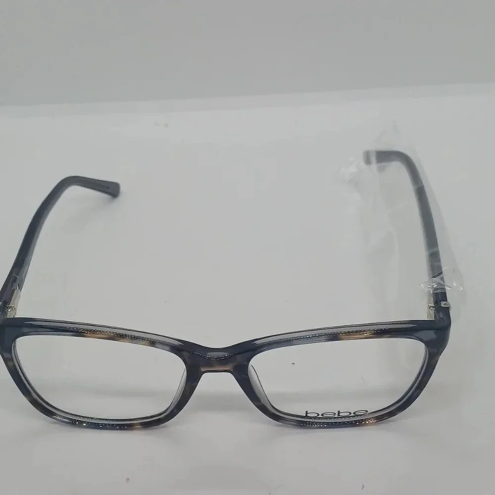 NWT WOMEN'S BEBE EYEGLASS FRAMES BB5126 JET BLACK
